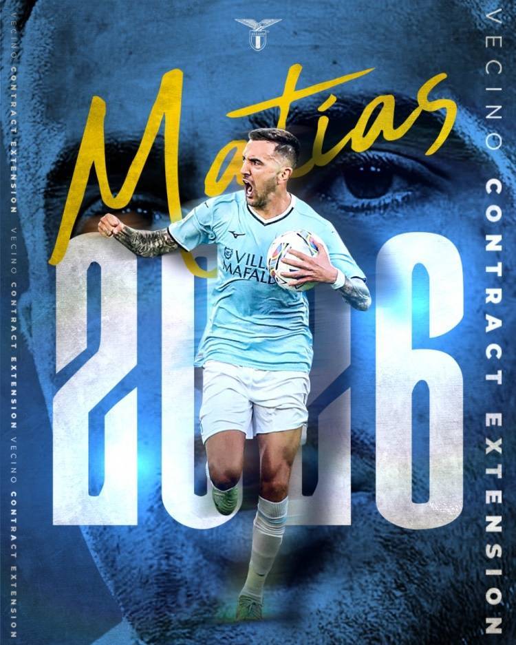 官方：拉齐奥与贝西诺续约，签下1+1合同