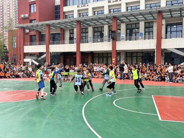 未央区开元小学四年级校园篮球赛开赛啦