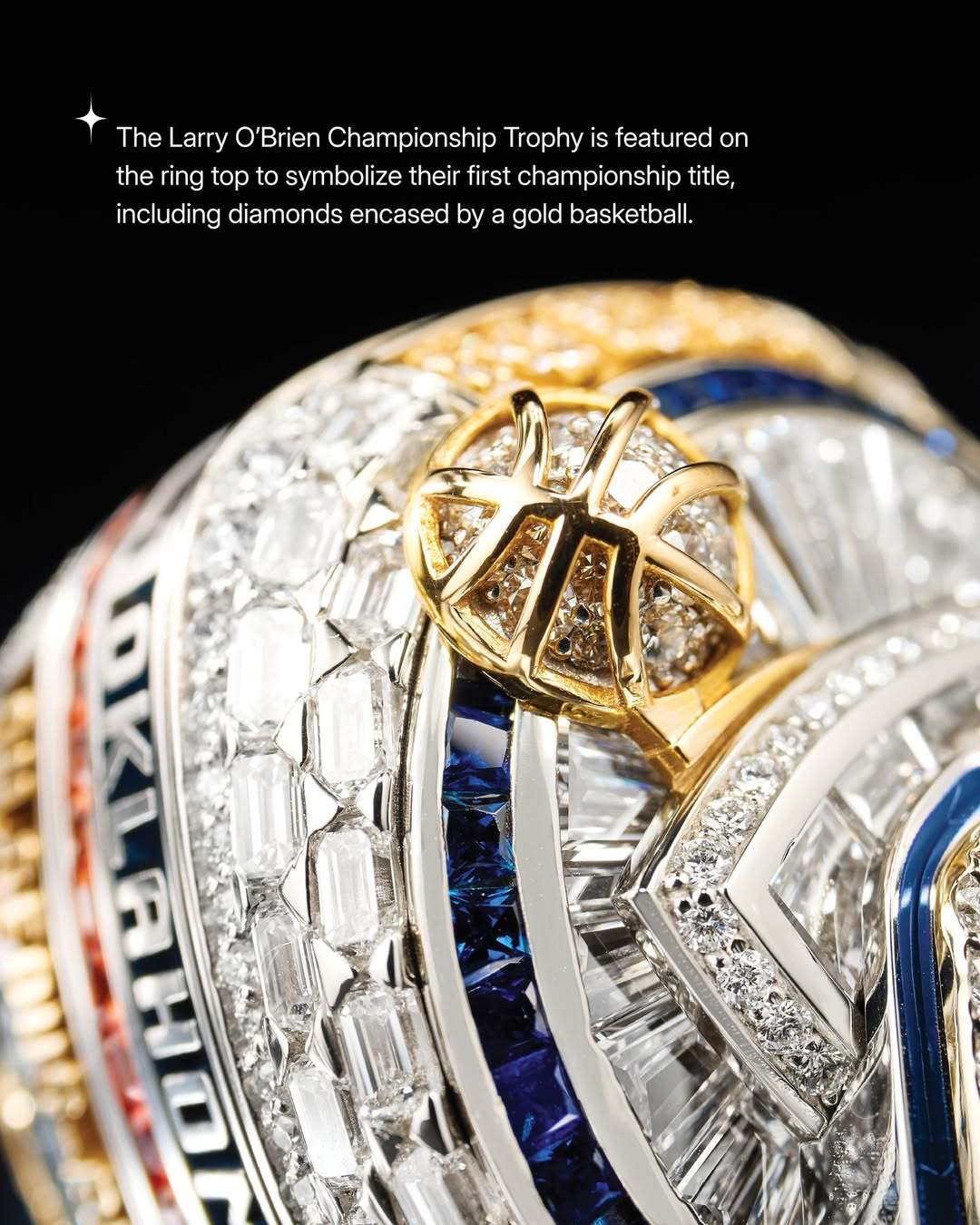 俄克拉荷马城雷霆队NBA总冠军戒指亮相